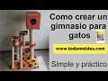 Gimnasio para Gato, paso a paso, rascador gato, gym cat, cat gym, torre gato, cama gato