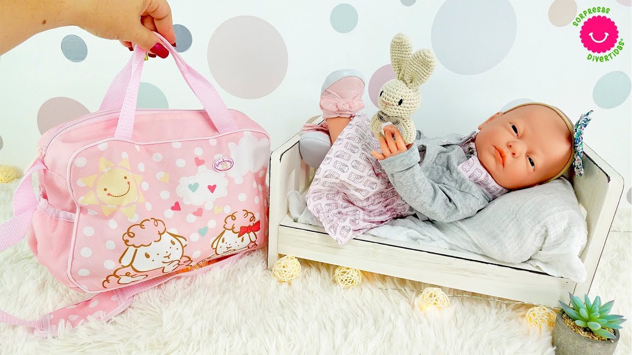 BABY Born - Bolsa Cambiador, Muñecas Bebé Recién Nacido Accesorios