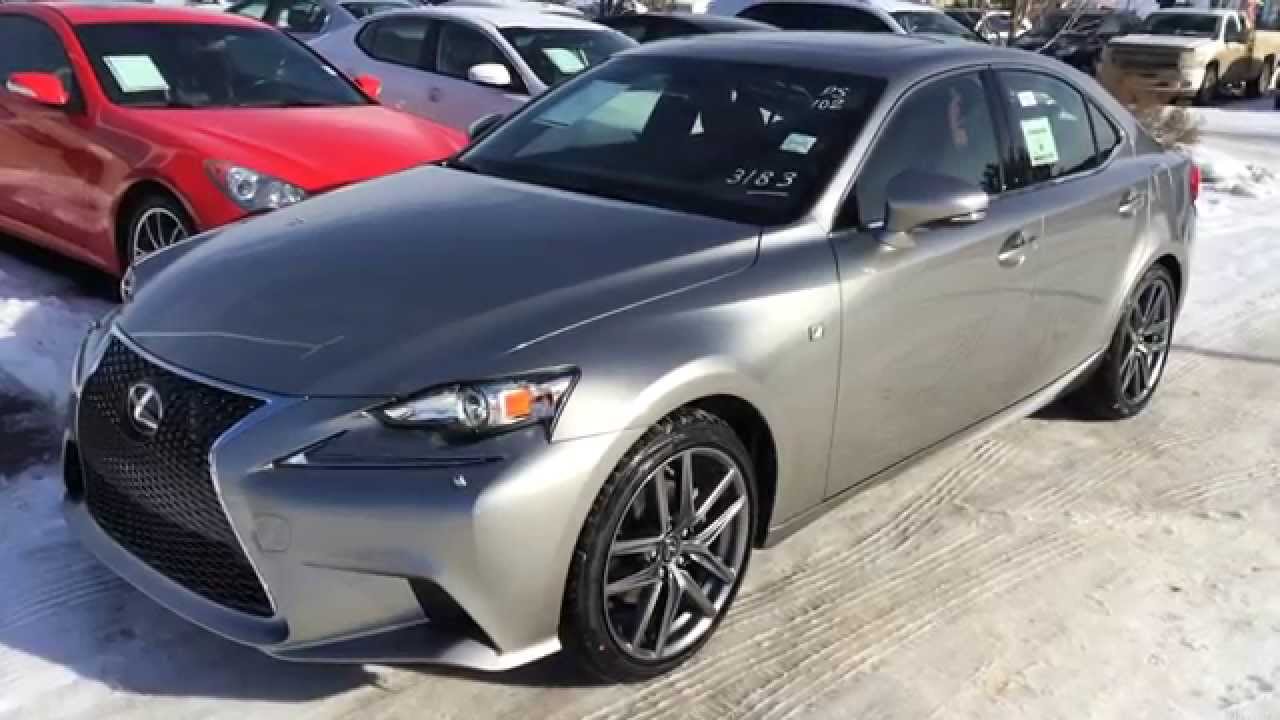 New Silver On Rioja Red 2015 Lexus Is 250 Awd F Sport Series 2 Walk Around Review Edmonton Ab Youtube