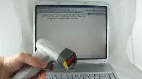 Quickscan123 Commercial Grade Laser Barcode scanner testing by QQQ