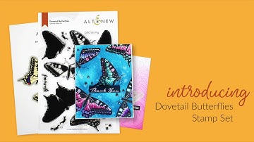 Gorgeous Butterfly Layering Stamps - Dovetail Butterflies Stamp Set