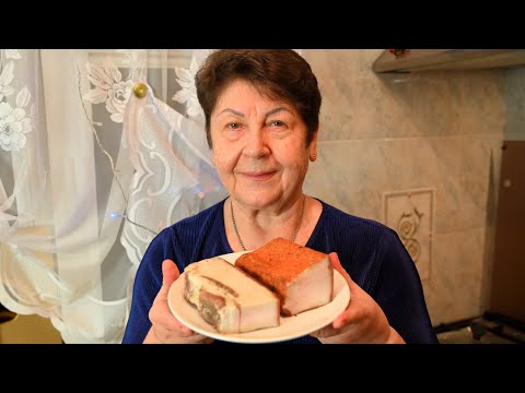 Закуска из 90-х, такая была на каждой гулянке, многие ее забыли а зря! Сало в собственном соку посол