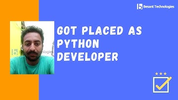 Meinyanam Got Placed as Python Developer | Python Placement Training | Besant Technologies Bangalore