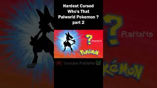 Hardest Cursed Who's That Palworld Pokemon ? part 2 #shorts