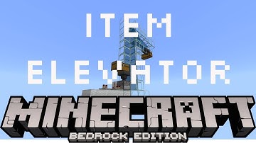 Simple ITEM ELEVATOR! Bedrock Edition PS4 XBOX WINDOWS 10 MCPE SWITCH