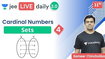 JEE: Sets L4 | Cardinal Numbers | Class 11 | Unacademy JEE | JEE Maths | Sameer Chincholikar