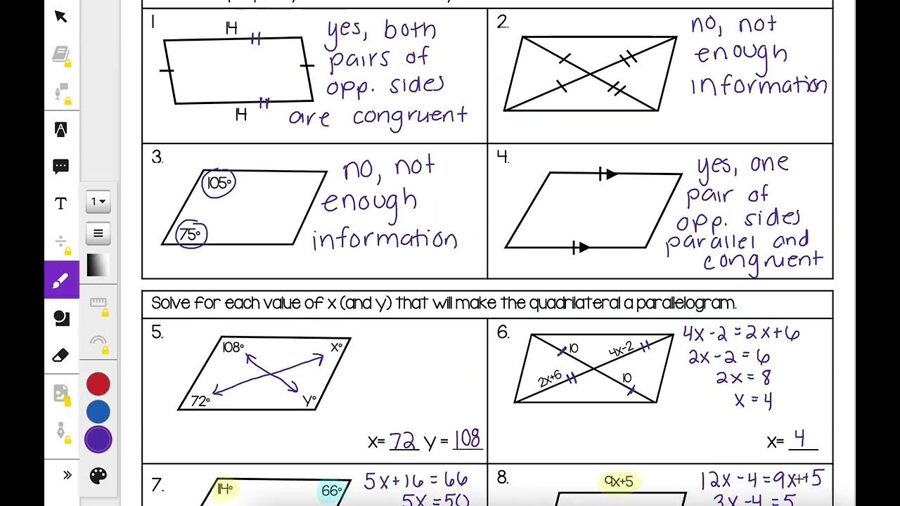 Proving Parallelograms - Video Lesson - YouTube