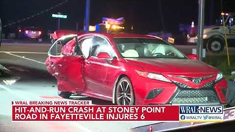 Hit-and-run crash leaves 6 people injured in Fayetteville