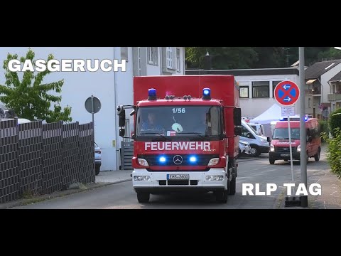 [Gasgeruch während RLP Tag in Bad Ems] Einsatzfahrten Freiwillige Feuerwehr Bad Ems