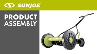Sun Joe MJ503M-PRP Manual Reel Mower, 14-Inch, Quad Wheel