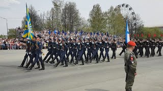 Парад Победы в Верхней Пышме 9 мая 2021 – марш пеших колонн
