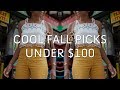 COOL FALL PICKS UNDER $100 | HOW TO SHOP ON A BUDGET