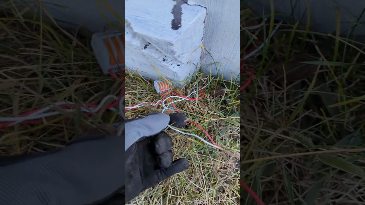 Daisey Chain DIY LED Spot Lights & Flicker Candles to Power | LED Wiring #shorts #homehaunt