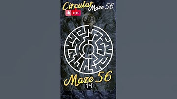 Circular mazes Maze 56 #hiddenpuzzles #mazes