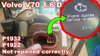 Volvo Engine System Service Urgent message... Fault finding and repair.
