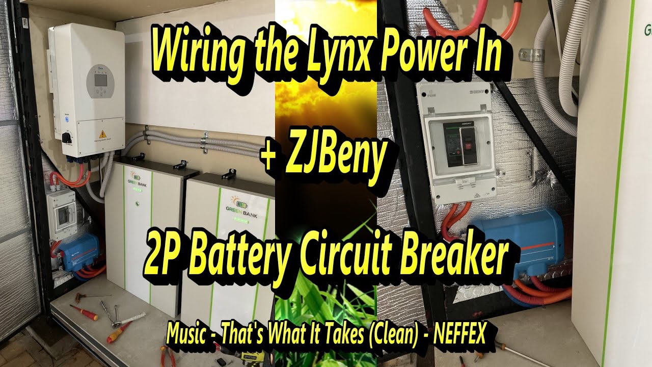 Wiring the Lynx Power In + ZJBeny 2P Battery Circuit Breaker - YouTube