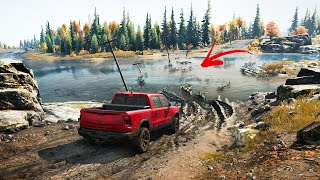 Extreme OffRoad Driving Simulator Game Crossing Dangerous River Spintires SnowRunner screenshot 1