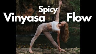 50min SPICY VINYASA FLOW working towards pincha int adv + savasana