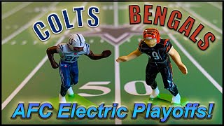 Indianapolis Colts vs Cincinnati Bengals AFC matchup - Electric Football!  Who's gonna win it?!