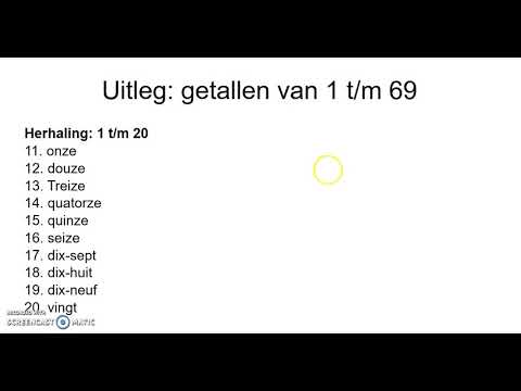 Verkoper Aardappelen leef ermee Tellen van 1 t/m 69 in het Frans - YouTube