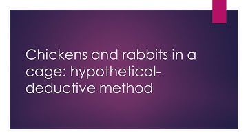 Chickens and rabbits in a cage: hypothetical-deductive method