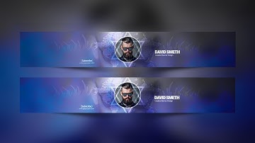 How To make a YouTube Channel Banner - Adobe Photoshop Tutorial