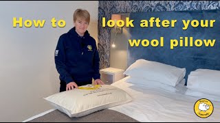 How to look after a wool pillow