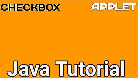 Java programming : How to create checkbox in java applet