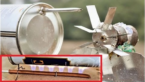 How to Make Gas & Steam Powered mini Electric Generator