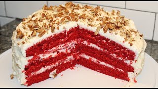 In this video, kevin makes a southern red velvet cake using recipe
from the food network.
https://www.foodnetwork.com/recipes/southern-red-velvet-cake-reci...