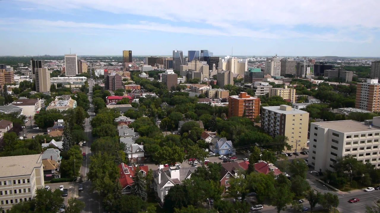 Aerial View of Downtown Regina from Wascana Park_2 YouTube