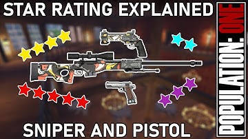 RadFox University: Gun Star Rating Explained: Sniper and Pistol | POPULATION: ONE