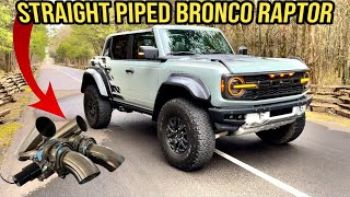 INSANE Ford Bronco Raptor Custom Exhaust (Worlds Loudest)