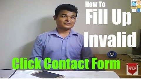How To Fill Up Invalid Clicks Contact Form