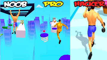 Muscle Race 3D - NOOB vs PRO vs HACKER