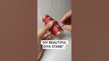 "DIY BEAUTIFUL DIYA STAND".#diwali #shorts #diwalidecoration#diy