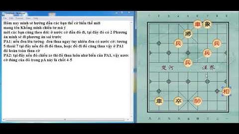 Giải cờ thế giang hồ ăn tiền- Khổng minh chiến tư mã ý