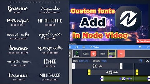 How to Add custom Fonts in Node Video editor | Add custom Fonts in Node Video editor