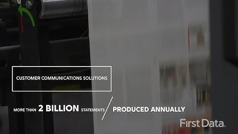 Service Solutions - First Data Customer Communications Solutions