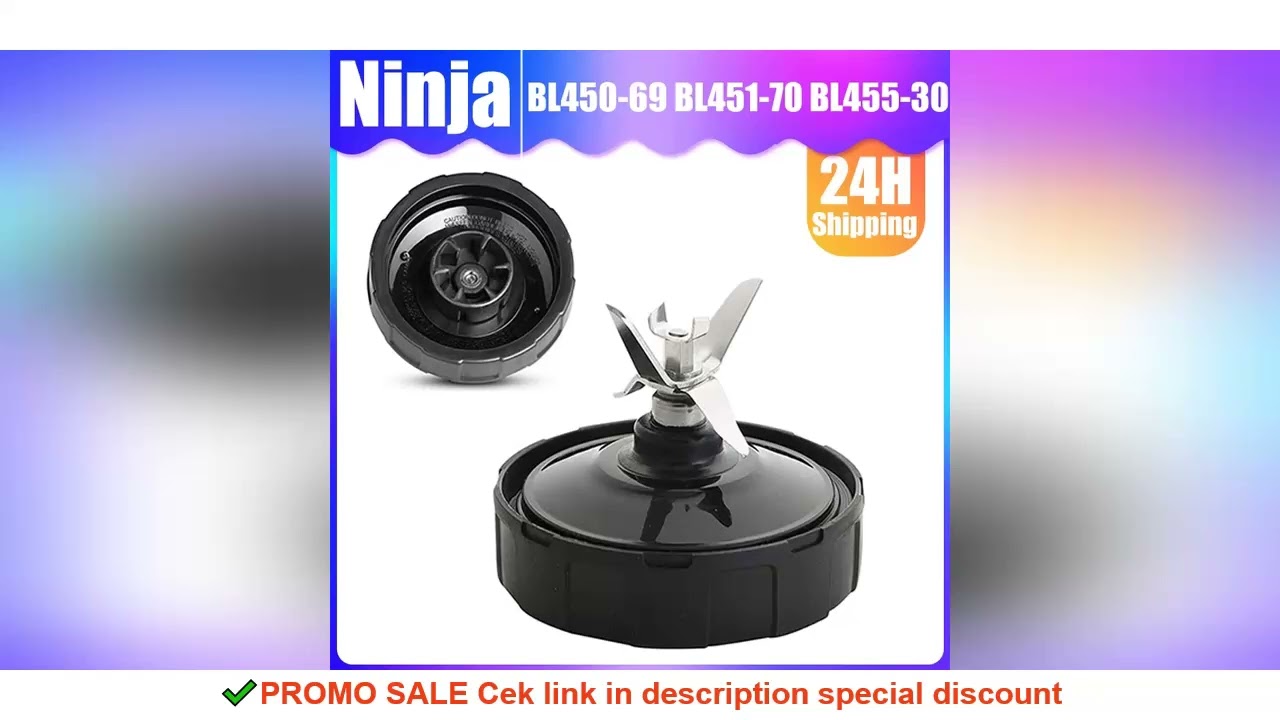 6 Fins Female Blade for Nutri Ninja Auto iQ BL450-69/BL451-70/BL455-30/DOB/BL456-70/BL480-