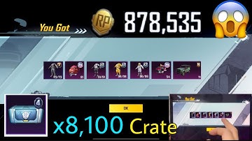 8,100 RP Crate Opening 😱😱😱 The most crates I