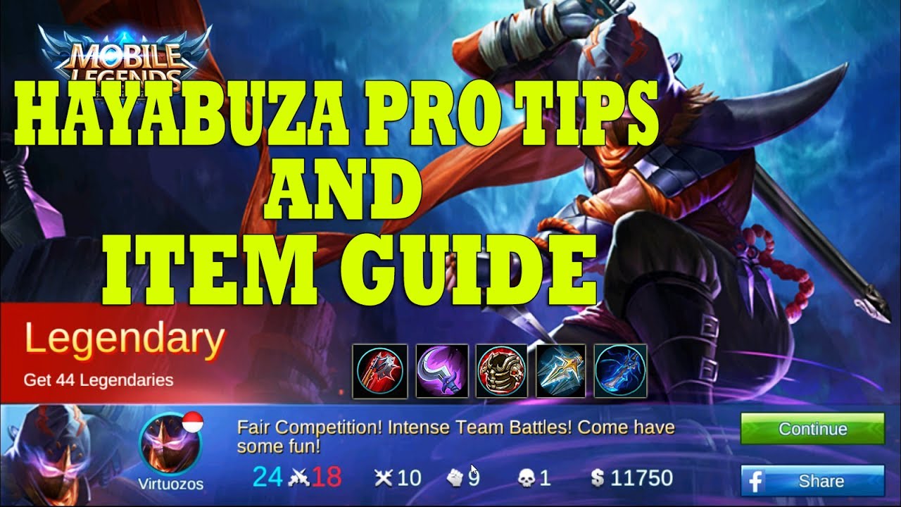 Hayabusa Pro Tips And Item Guide Indonesia 1 Mobile Legends