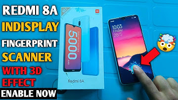 Redmi 8A on display fingerprint scanner | How to enable indisplay fingerprint on redmi 8A 🔥