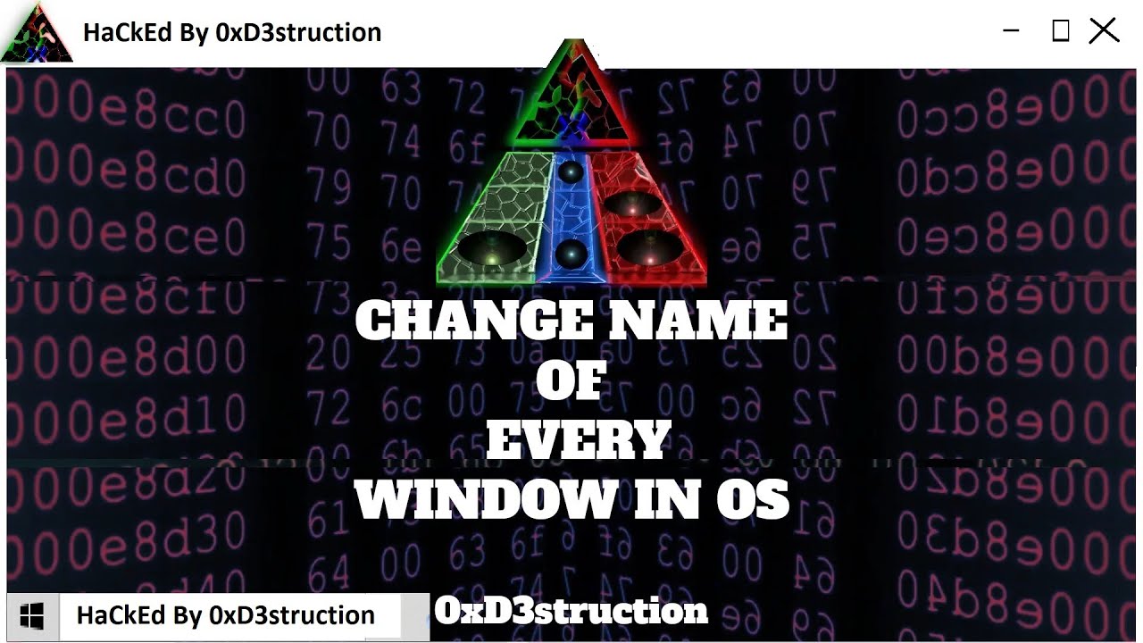 ️🖥️CHANGE EVERY WINDOW NAME IN WINDOWS (C\C++) ‼️ [PRANK APP] #hacking ...