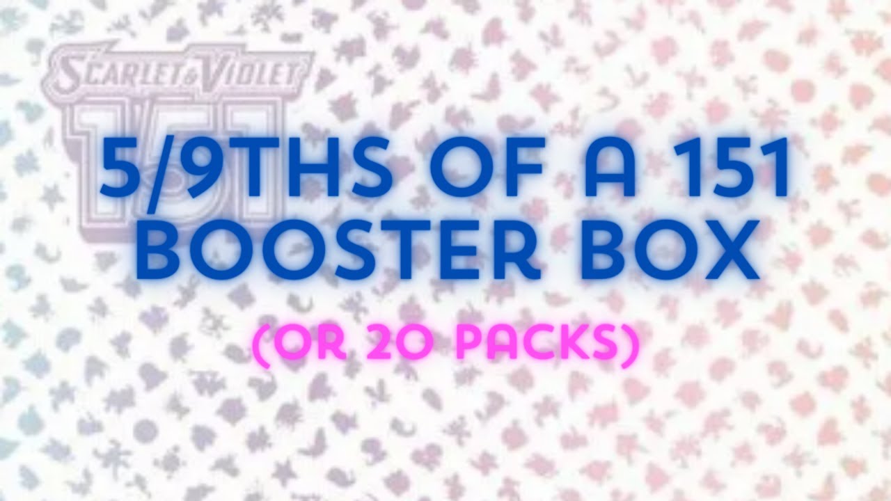 5-9ths-of-a-151-booster-box-or-20-packs-great-finds-youtube