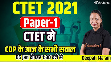 CTET 2021 Answer Key Paper - 1 | CDP Memory Based Questions | CDP Exam Paper Analysis & Solution