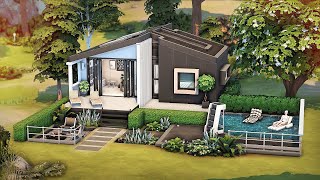 Luxury Scandinavian Tiny House 🤍 | The Sims 4 Speed Build