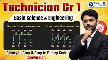RRB Technician Grade 1 BS&E | Binary to Gray & Gray to Binary Code Conversion Explain | Pravin sir