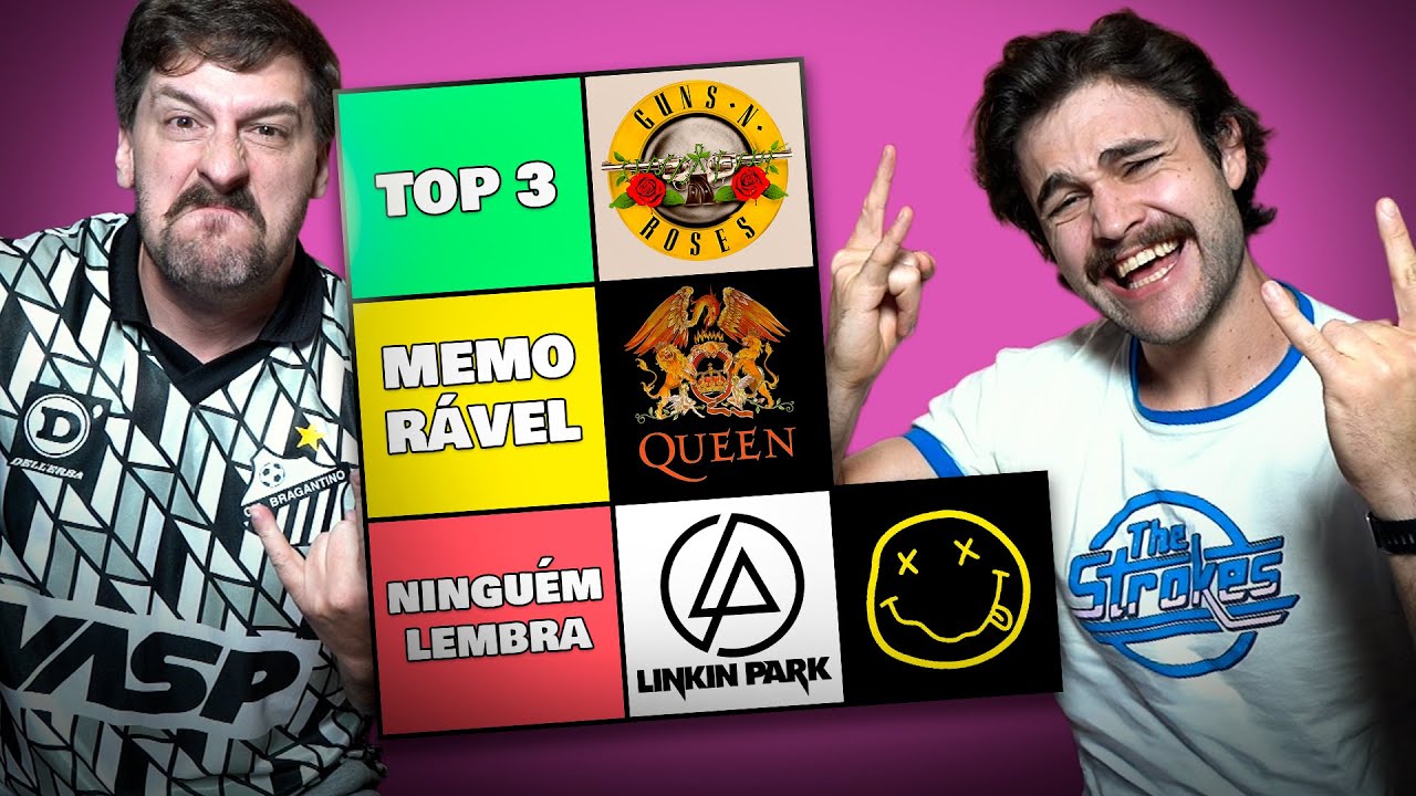 Qual é o MELHOR e mais MEMORÁVEL logo de BANDA? - Desculpa Qualquer Tierlist #04