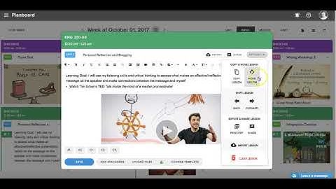 Planboard Basic Functionality